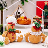 Peperkoekman zittend pop kerstboom hanger
