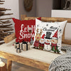 Christmas Decoration Pillowcase - Cheerful Santa Christmas Tree Pattern, Sofa Cushion Cover