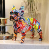 Graffiti Franse Bulldog Beeldje van Hars