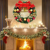 Christmas Wreaths - 30cm Large Hanging Door Wreath for Door Window | Artificial Christmas Decoration 2024