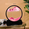 3D Hourglass Quicksand Movable Sand Artwork Round Glass Deep Sea Sand Painting – Flowing Painting for Office and Home