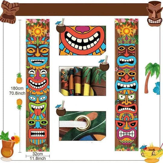 Bannière de fête Tiki