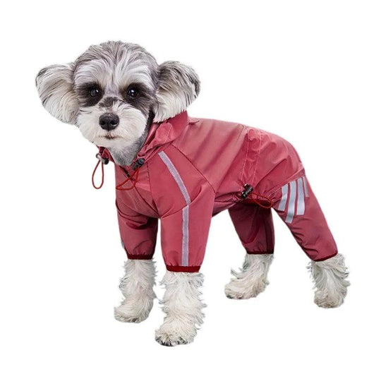 Manteau de pluie réfléchissant et imperméable pour chien – Protection contre le vent et la pluie