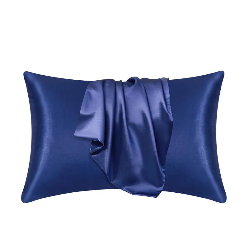 Taie d'oreiller en satin doux comme de la soie - Housse d'oreiller douce pour cheveux et peau, décoration cosy pour la literie à la maison