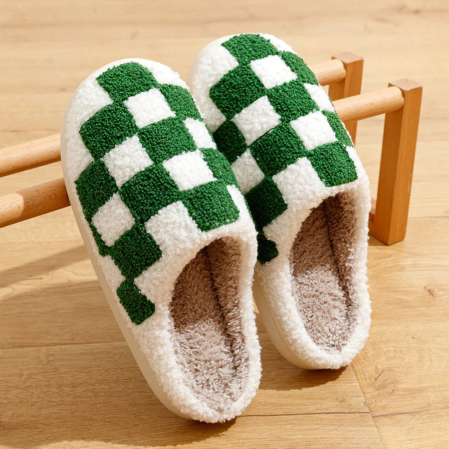 Unisex Indoor Slippers | Checked