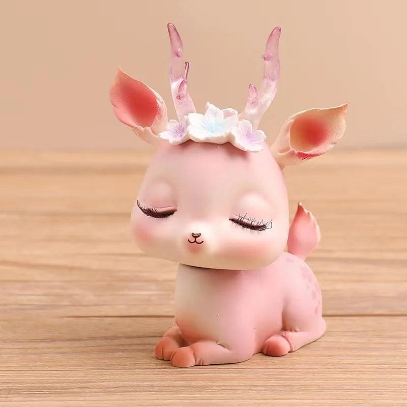 Pink Calf Resin Bobblehead