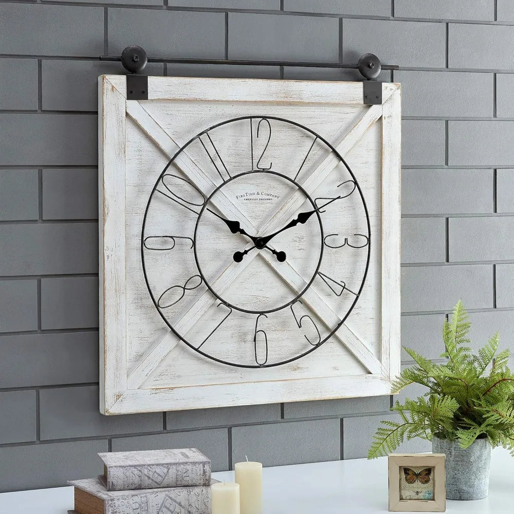 Horloge mural en bois vintage – ambiance rustique pour chaque intérieur