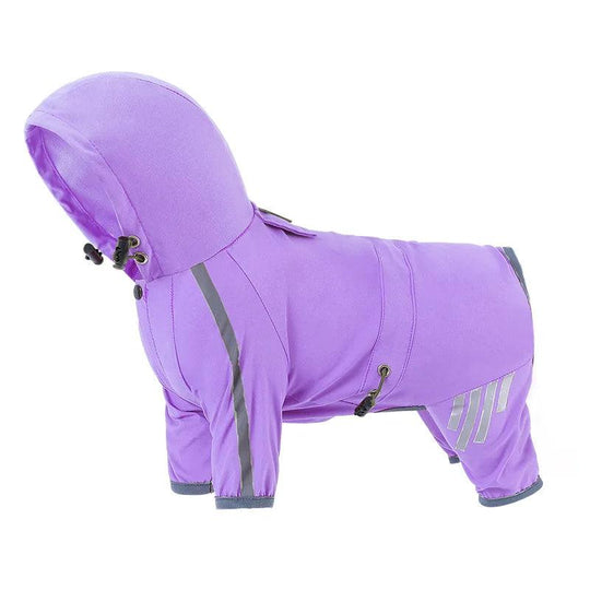Manteau de pluie réfléchissant et imperméable pour chien – Protection contre le vent et la pluie
