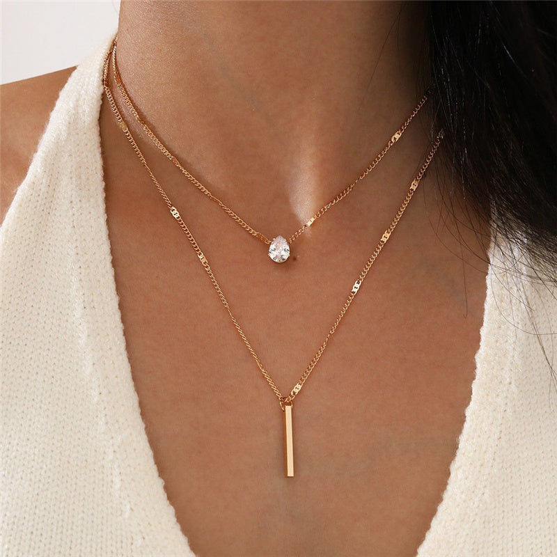 Neck Glitter | Gold Pendant Necklace Set