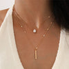Neck Glitter | Gold Pendant Necklace Set