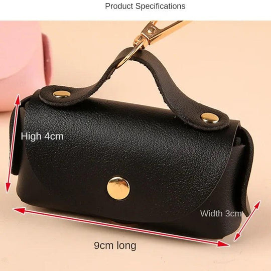 Élégant porte-sacs à déjections en cuir synthétique pour animaux de compagnie – Portable et pratique