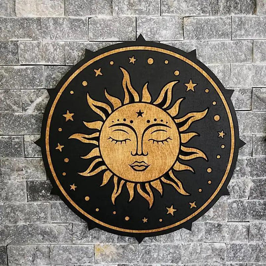 Sun and Moon Rustic Wall Art