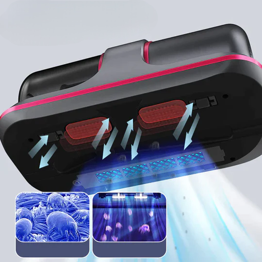 Draagbare draadloze UV-stofzuiger voor thuis | Handheld snoerloze stofmijtverwijderaar