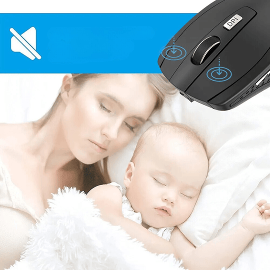 Mouse wireless - Silenzioso, DPI regolabile, mouse da ufficio portatile per PC, laptop e MacBook