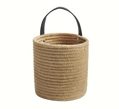 Minimalist Wall Baskets of Cotton Rope