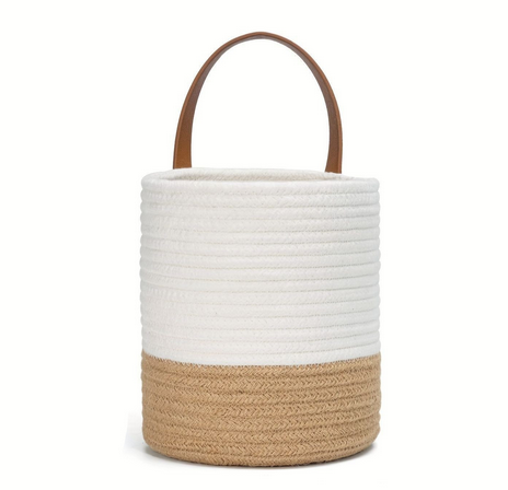 Cesti da parete minimalisti in corda di cotone