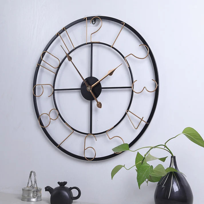 Horloge mural en bois vintage – ambiance rustique pour chaque intérieur