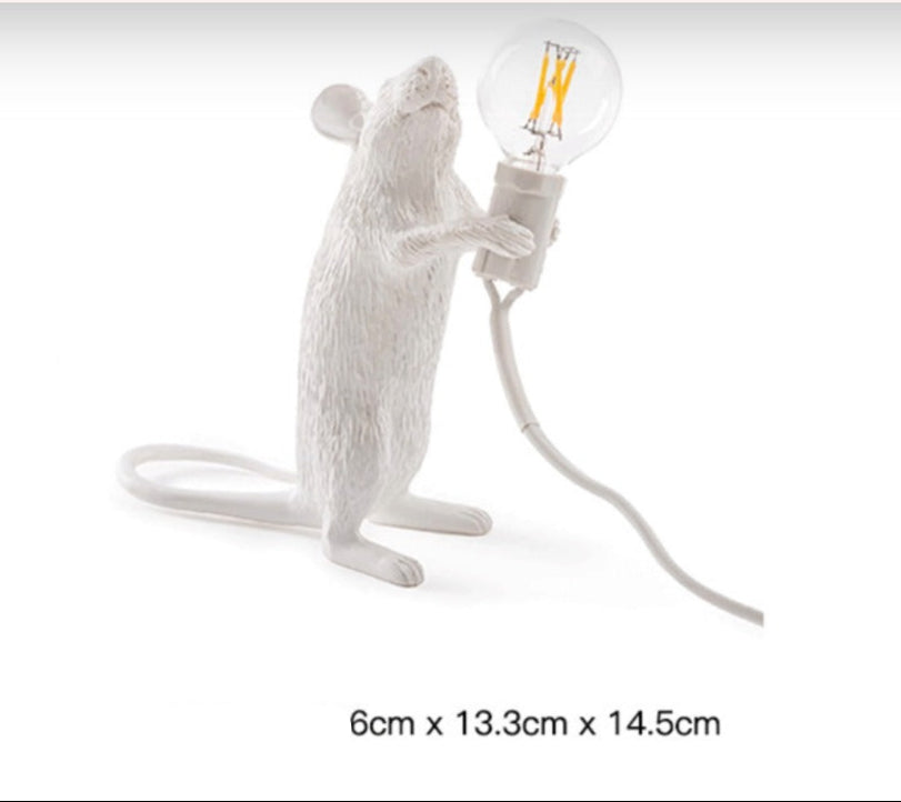 Muis Bureaulamp | Goudkleurige Hars Tafel Accentverlichting