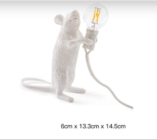 Muis Bureaulamp | Goudkleurige Hars Tafel Accentverlichting