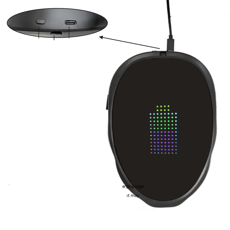 Rechargeable LED mask with changing face