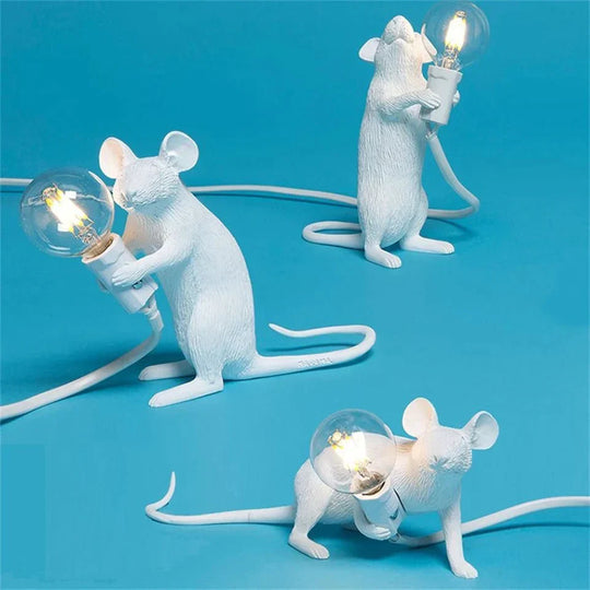 Muis Bureaulamp | Goudkleurige Hars Tafel Accentverlichting