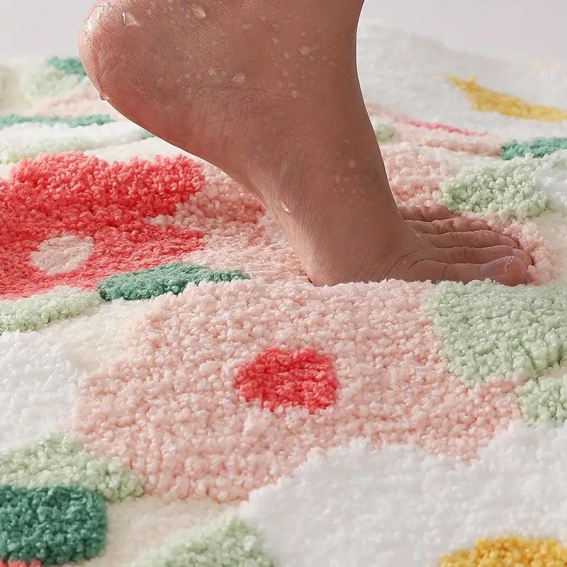 Moderno tappeto da pavimento in fiori di lusso e comfort