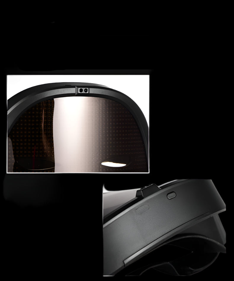 Rechargeable LED mask with changing face