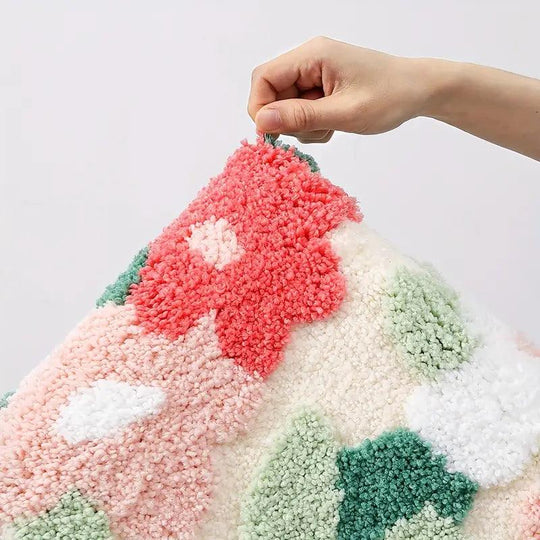 Moderno tappeto da pavimento in fiori di lusso e comfort