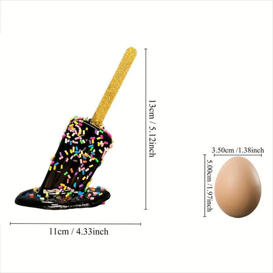 Ornamento in resina a gelato fuso