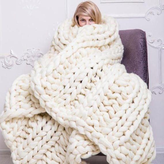 Comfy gebreide deken
