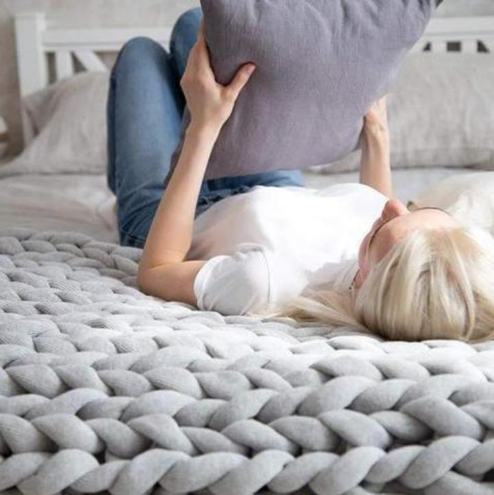 Comfy gebreide deken