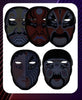 Rechargeable LED mask with changing face