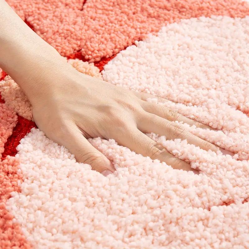Floral Bathroom Mat – Soft, Comfortable & Washable