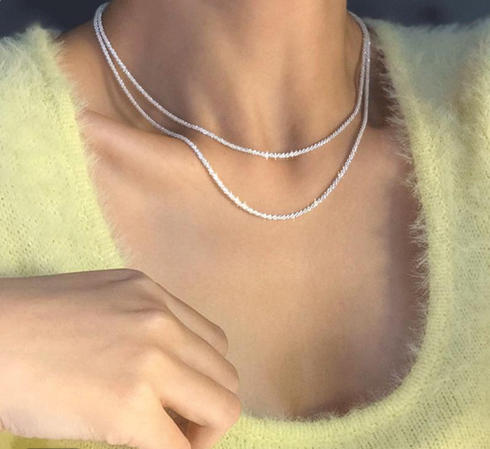 Set di collana Starlight in argento