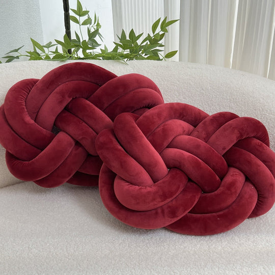 Set of 2 Decorative Plush Cushions