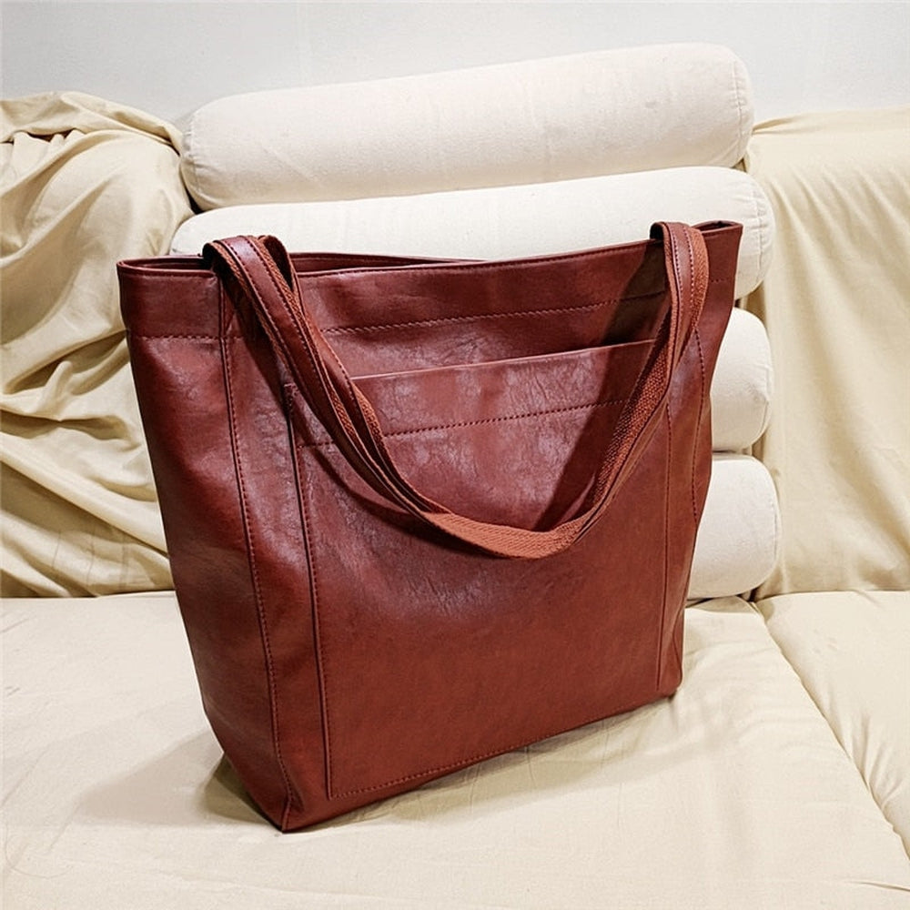 Sac à main femme grande taille couleur unie sac à bandoulière