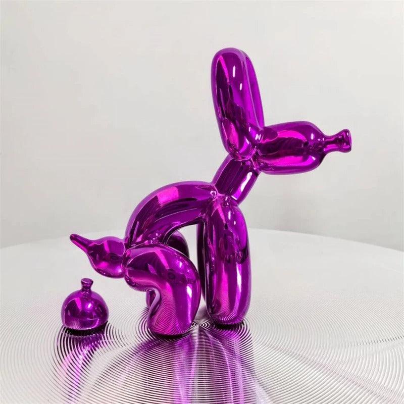 Statue de caca de chiot BalloonDog | Accessoire d'intérieur moderne