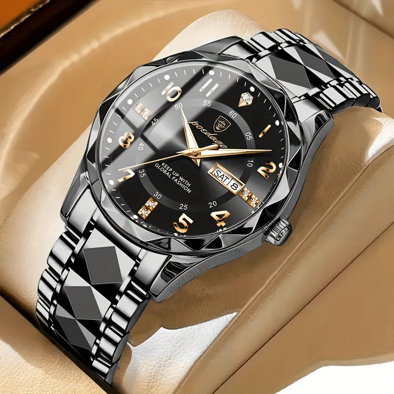 Montre de sport multifonction étanche pour hommes – Titane