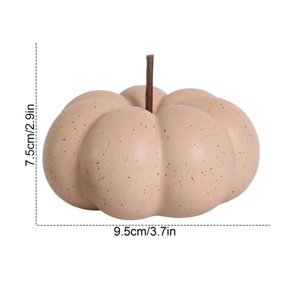 Mini zucche in ceramica - Artigianato decorativo per soggiorno e decorazioni autunnali da giardino