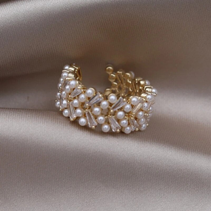 Anello Regolabile con Bella Perla
