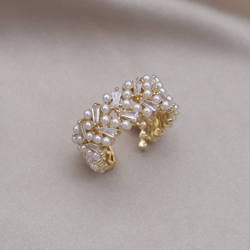 Anello Regolabile con Bella Perla