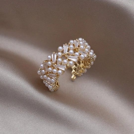 Anello Regolabile con Bella Perla