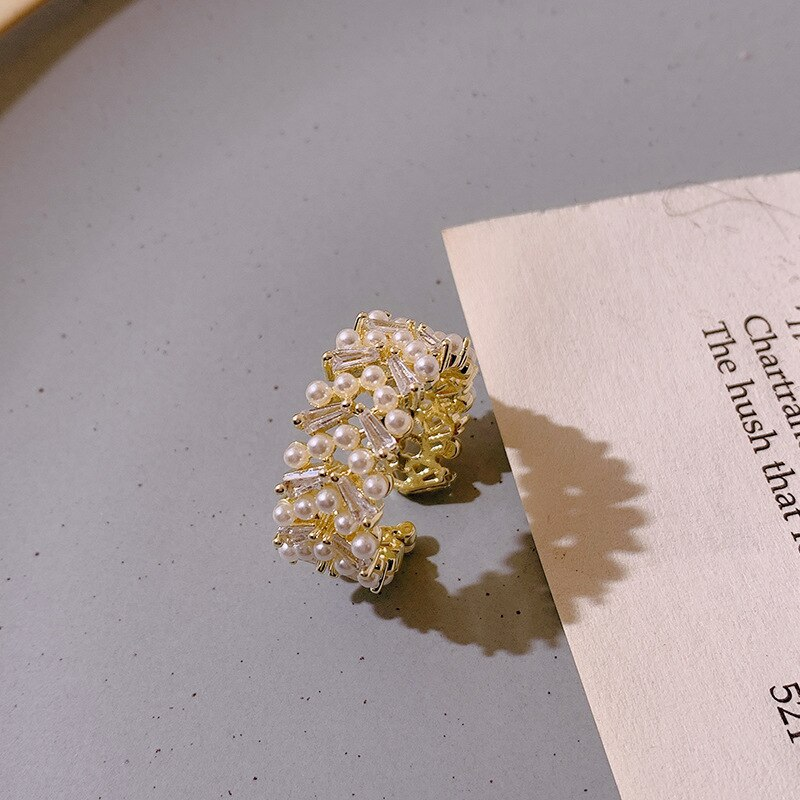 Anello Regolabile con Bella Perla