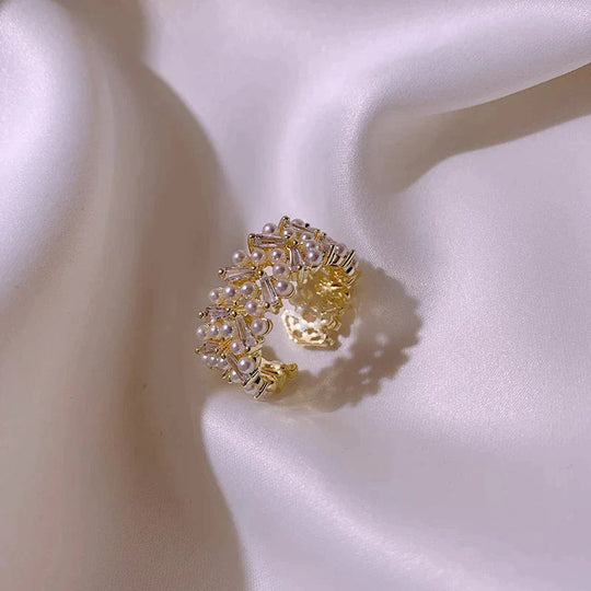Anello Regolabile con Bella Perla