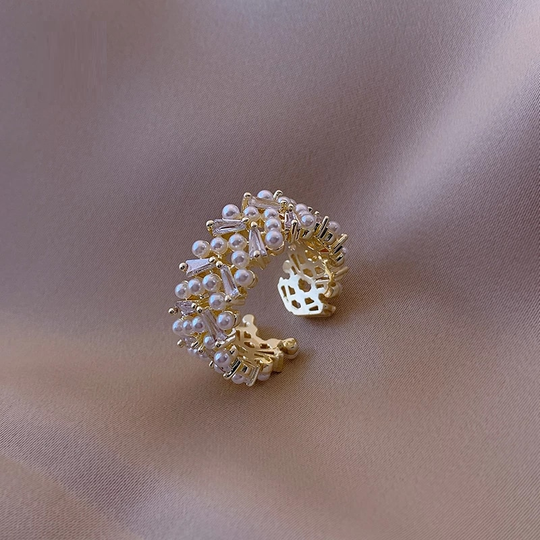 Anello Regolabile con Bella Perla