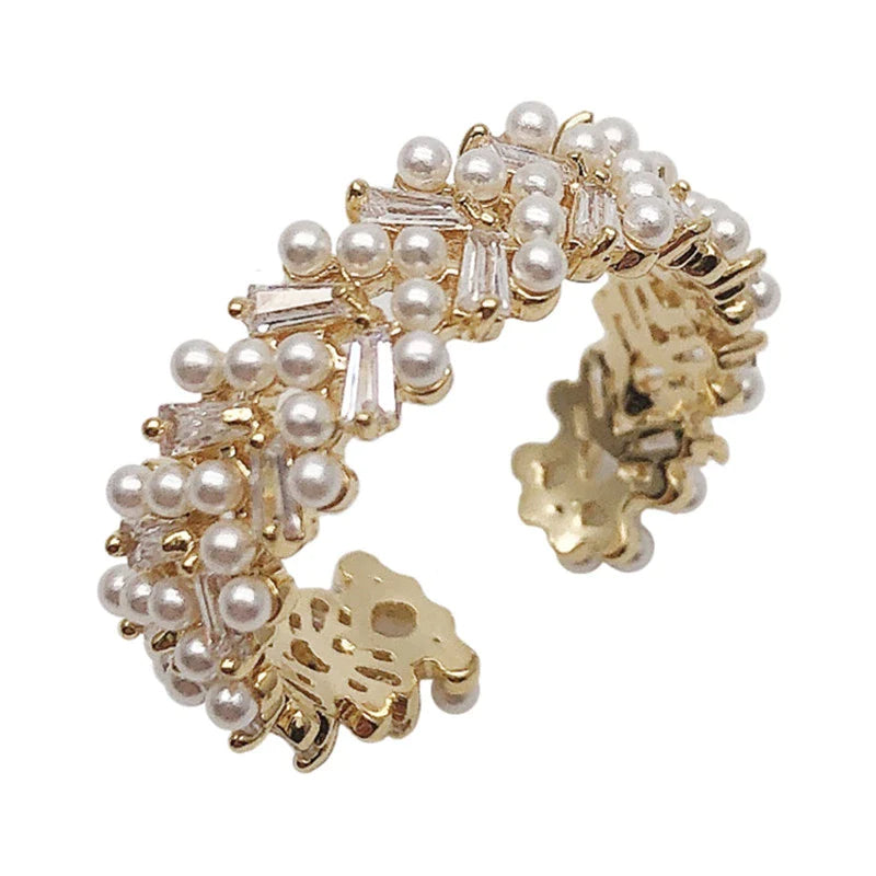 Anello Regolabile con Bella Perla