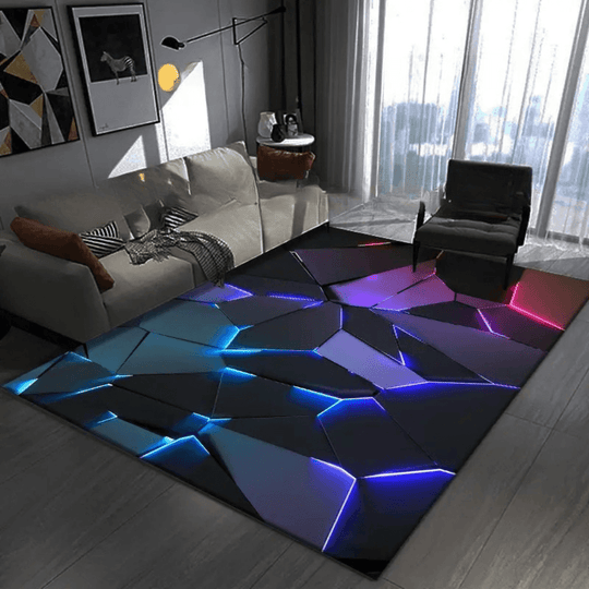Decorative Carpet with Geometric Design