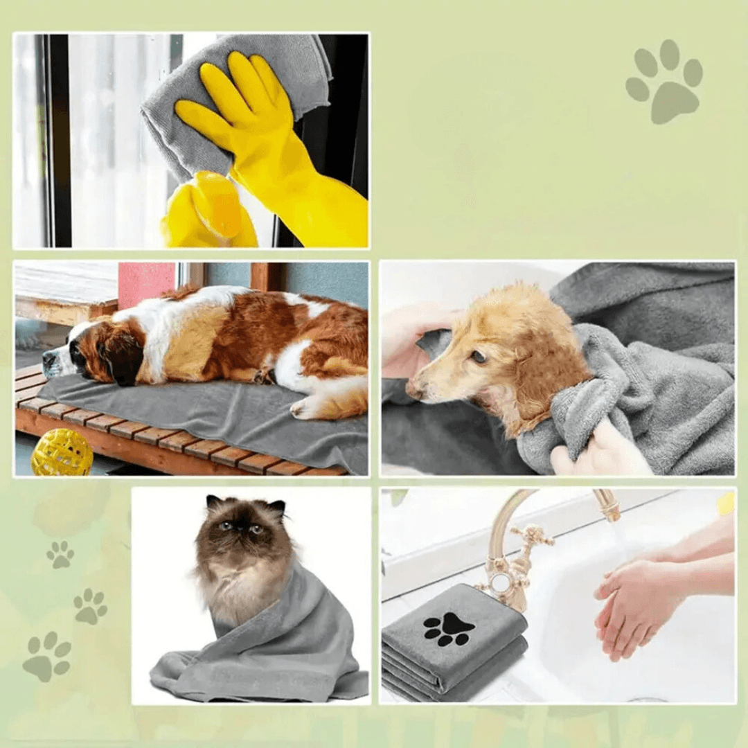 Super Soft Microfiber Pet Towel – Quick-Drying & Absorbent