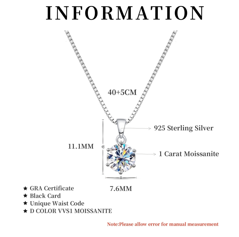 Collana Classica in Moissanite – Brilla come la Stella che Sei
