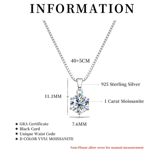 Collana Classica in Moissanite – Brilla come la Stella che Sei